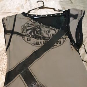 Tunic black and dark grey